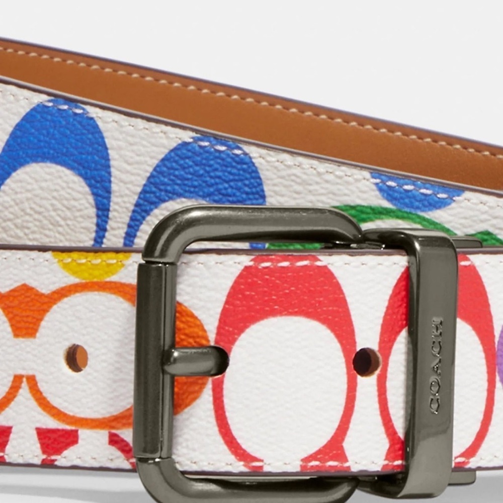 Coach Colorful Logo Belt - Picture 3 of 3